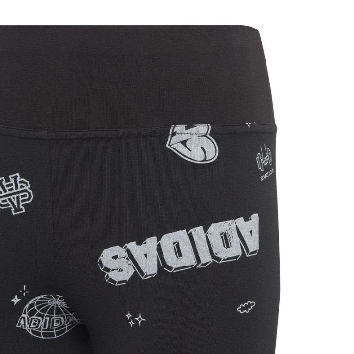 Tamprės mergaitėms adidas JG Bluv Q3 Tight, juodos