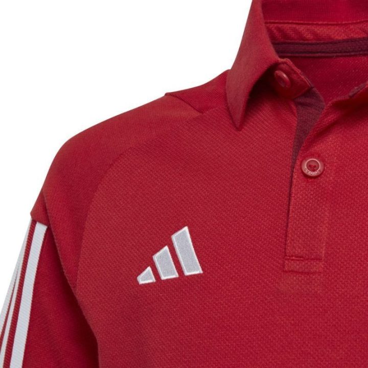 Vaikiški polo marškinėliai su medvilne adidas Tiro 23, raudoni