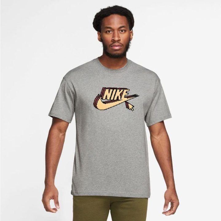 Vyriški tiesaus kirpimo marškinėliai Nike Sportswear, pilki