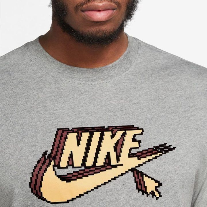 Vyriški tiesaus kirpimo marškinėliai Nike Sportswear, pilki