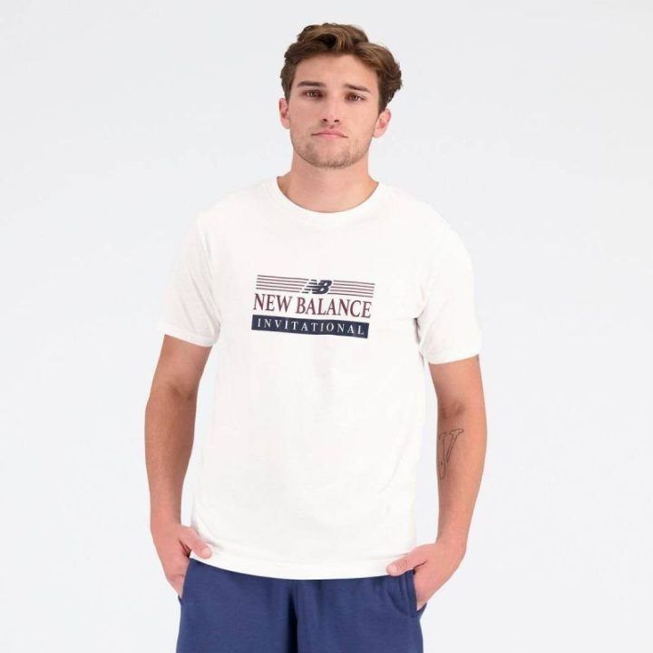 Vyriški marškinėliai New Balance Sport Core Cotton Jersey, balti