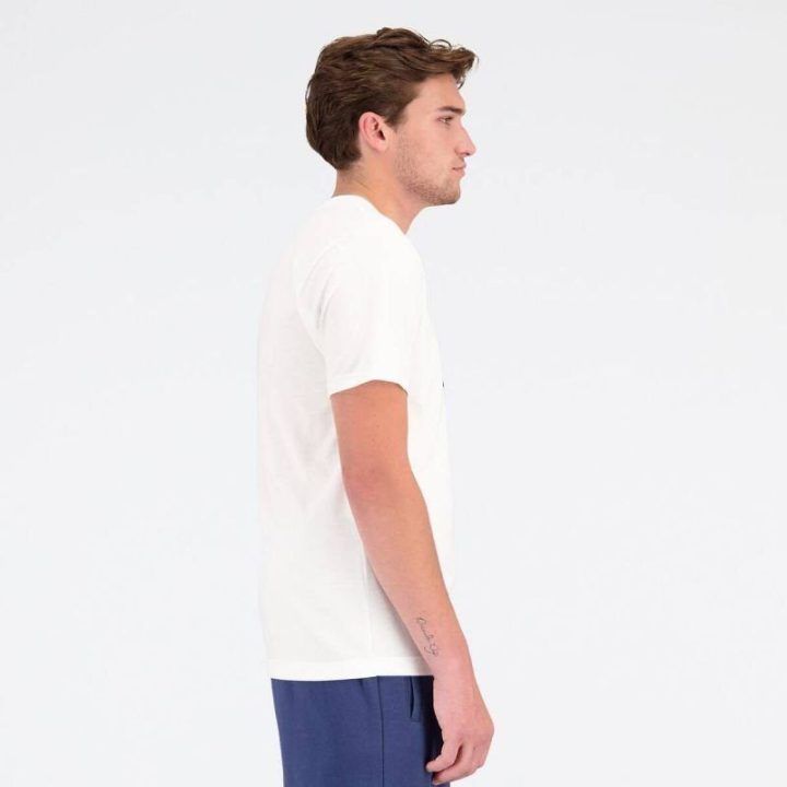 Vyriški marškinėliai New Balance Sport Core Cotton Jersey, balti