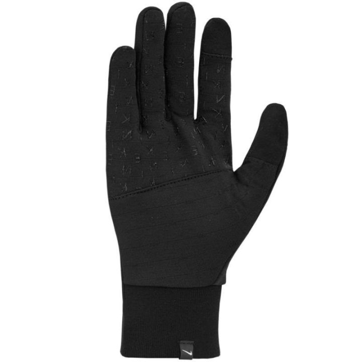 Vyriškos bėgimo pirštinės Nike Therma-FIT, juodos