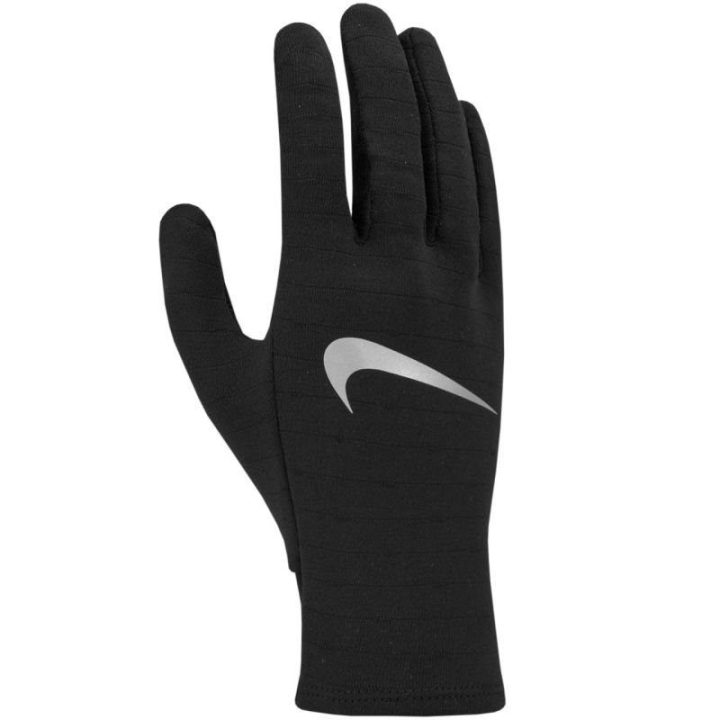 Moteriškos bėgimo pirštinės Nike Therma-FIT, juodos