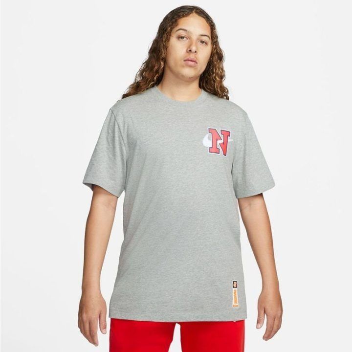 Vyriški laisvo kirpimo marškinėliai Nike Sportswear, pilki