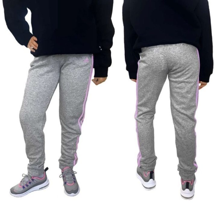 Vaikiškos sportinės kelnės adidas French Terry 3, pilkos