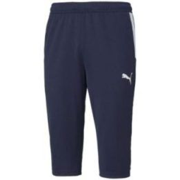Vyriškos 3/4 ilgio sportinės kelnės Puma teamLiga Training, tamsiai mėlynos