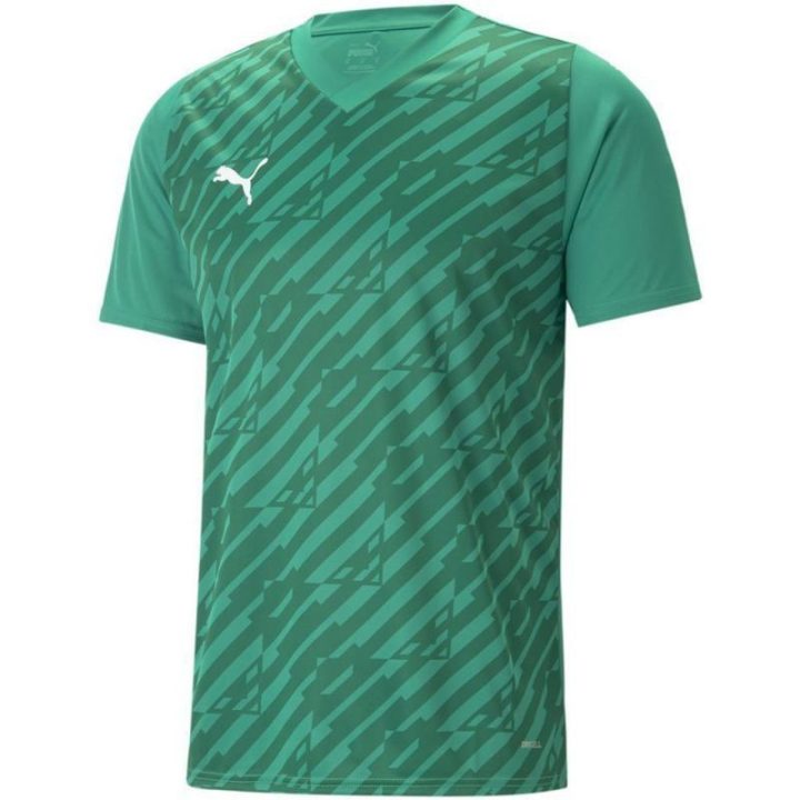 Vyriški prigludusio kirpimo marškinėliai Puma teamUltimate, žali