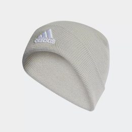 Megzta kepurė su atlenkiamu kraštu adidas Logo, žalia
