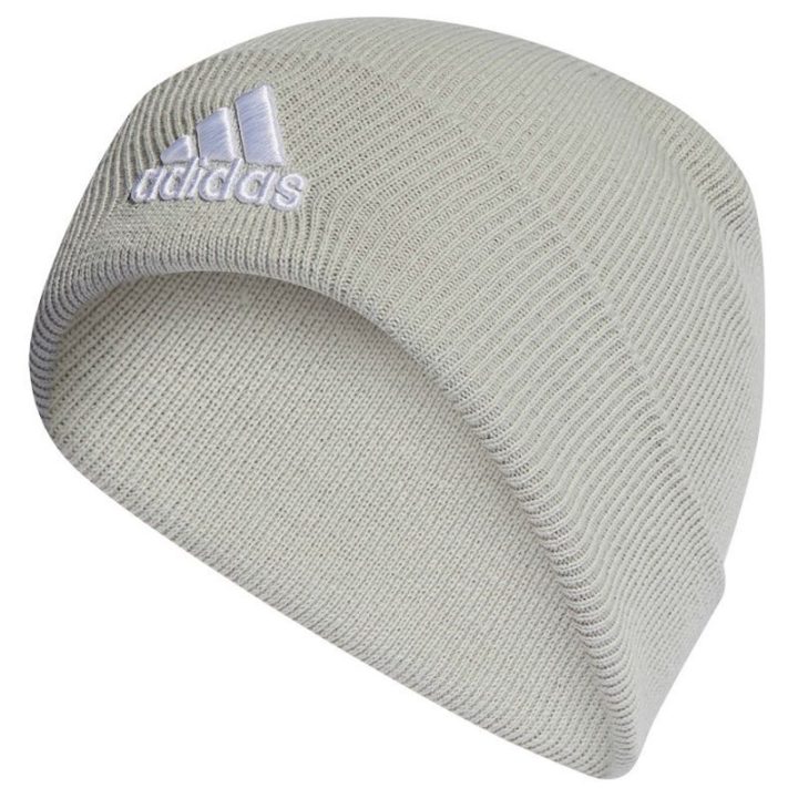 Megzta kepurė su atlenkiamu kraštu adidas Logo, žalia