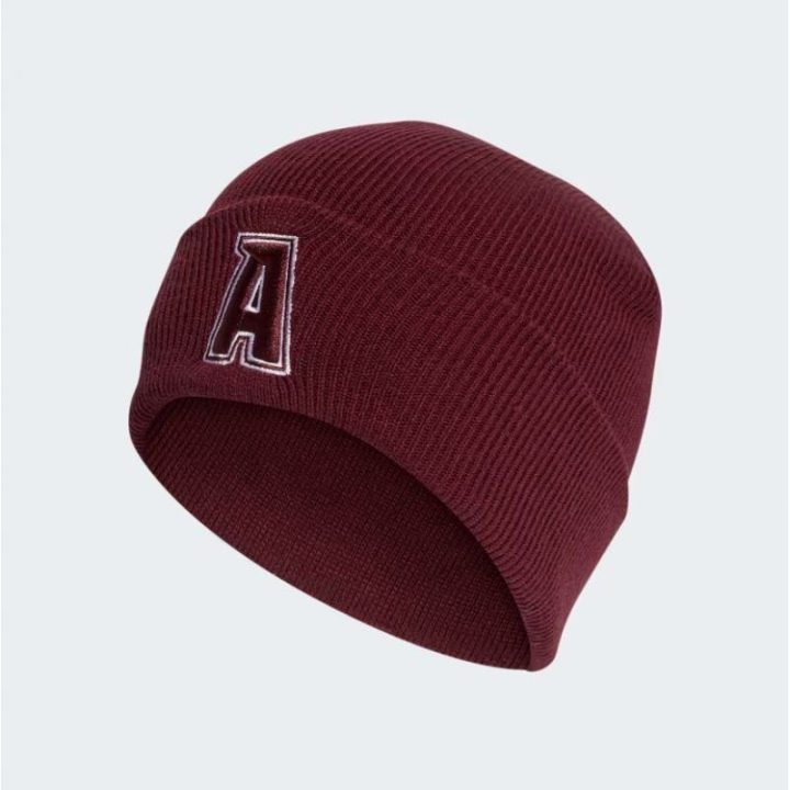 Megzta kepurė su atlenkiamu kraštu adidas Cuff Var, bordo