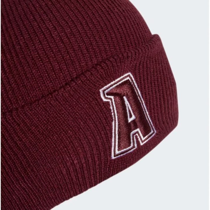 Megzta kepurė su atlenkiamu kraštu adidas Cuff Var, bordo