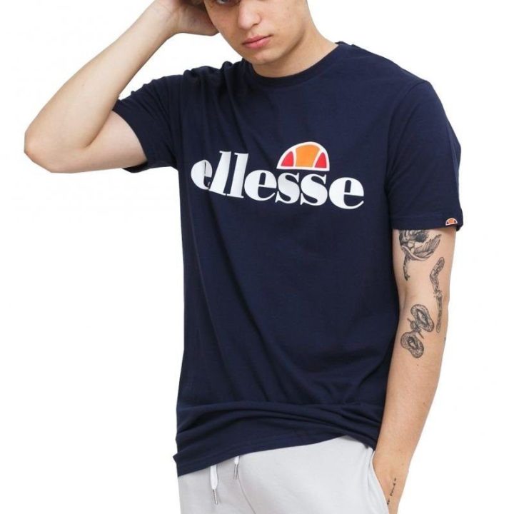 Vyriški marškinėliai Ellesse SL Prado, tamsiai mėlyni