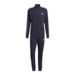 Vyriškas medvilninis sportinis kostiumas adidas 3-Stripes, tamsiai mėlynas