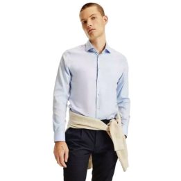 Vyriški medvilniniai marškiniai Tommy Hilfiger, balti