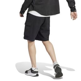 Vyriški kargo šortai su raišteliu adidas Essentials, juodi