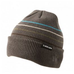 Žieminė kepurė su atlenkiamu kraštu Bauer NE Striped Toque, ruda