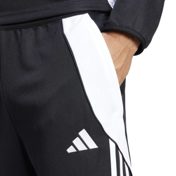 Vyriškos sportinės kelnės adidas Tiro 24 Training, juodos ir baltos