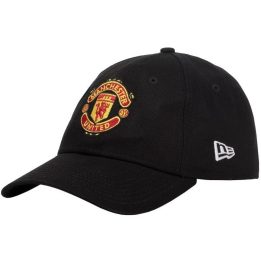 Kepurė su snapeliu New Era 9FORTY Manchester United FC, juoda