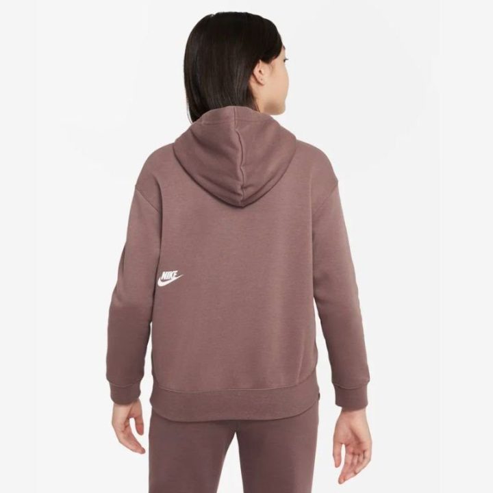 Džemperis mergaitėms su gobtuvu Nike NSW OS PO, violetinis