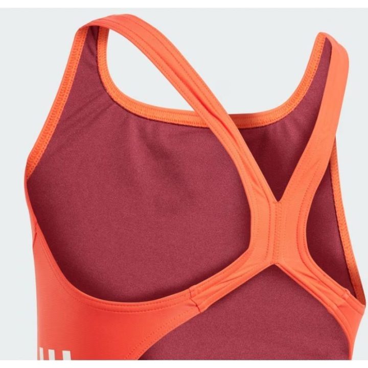 Vaikiškas maudymosi kostiumėlis adidas Cut 3 Stripes Suit, oranžinis