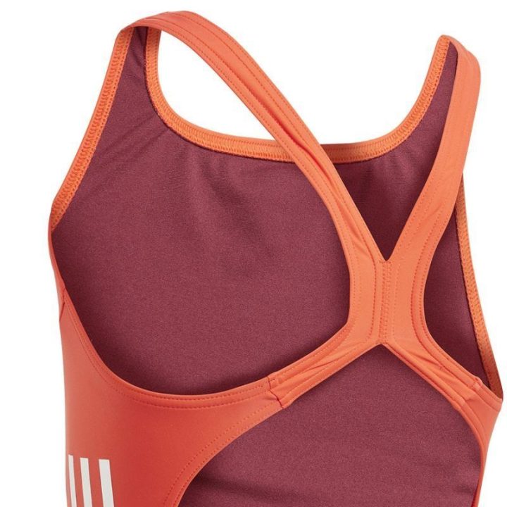 Vaikiškas maudymosi kostiumėlis adidas Cut 3 Stripes Suit, oranžinis