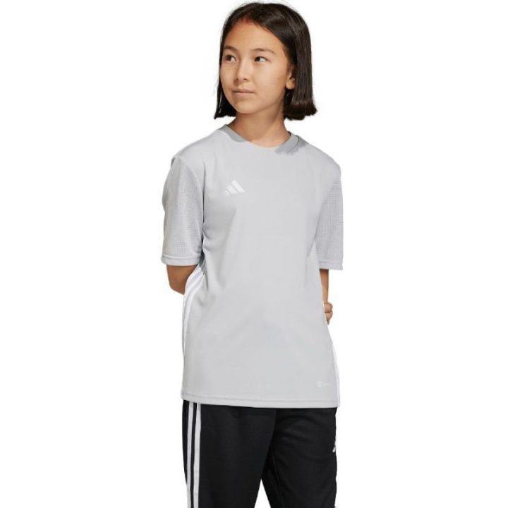Vaikiški marškinėliai rungtynėms adidas Tabela 23, pilki