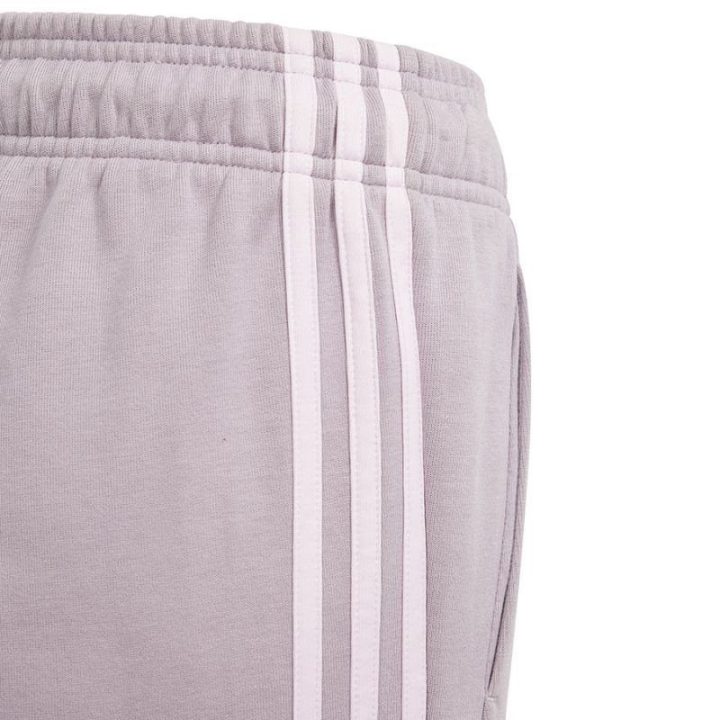 Sportinės kelnės mergaitėms adidas 3 Stripes FI, alyvinės