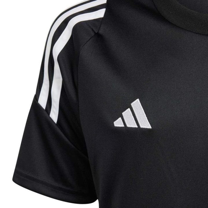 Vaikiški marškinėliai adidas Tiro 24 Jersey, juodi ir balti