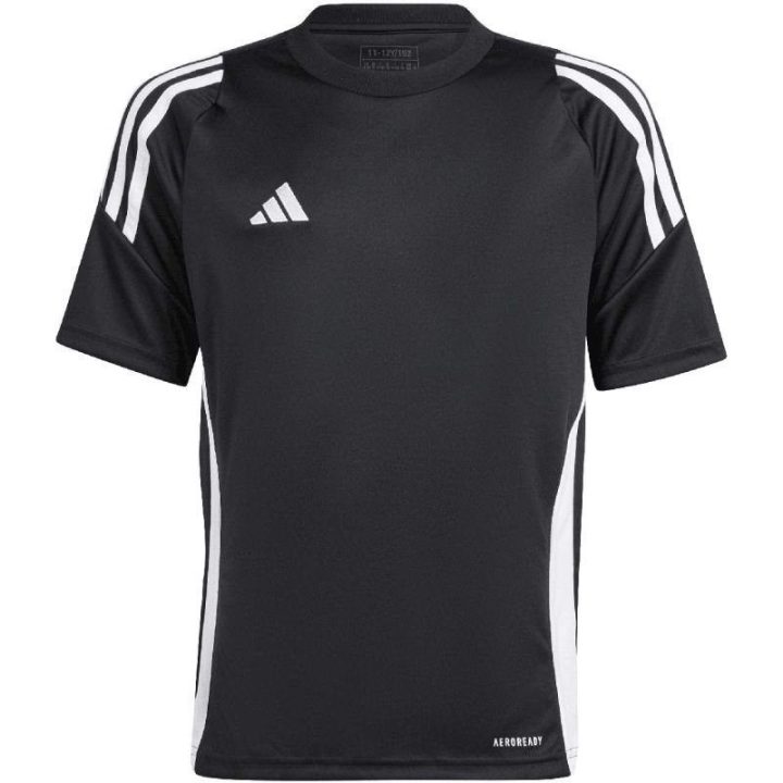 Vaikiški marškinėliai adidas Tiro 24 Jersey, juodi ir balti