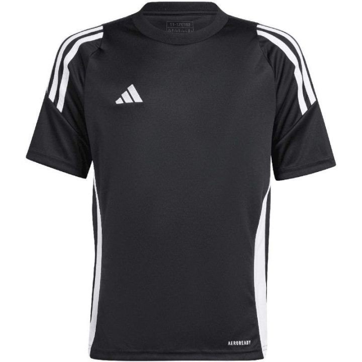 Vaikiški marškinėliai adidas Tiro 24 Jersey, juodi ir balti