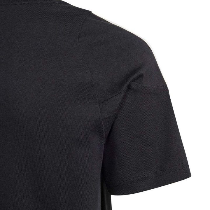Vaikiški medvilniniai marškinėliai adidas Tiro 24, juodi ir balti