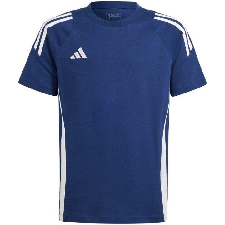 Vaikiški marškinėliai adidas Tiro 24, tamsiai mėlyni ir balti