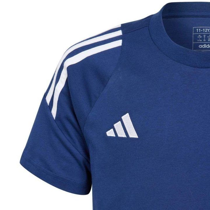 Vaikiški marškinėliai adidas Tiro 24, tamsiai mėlyni ir balti