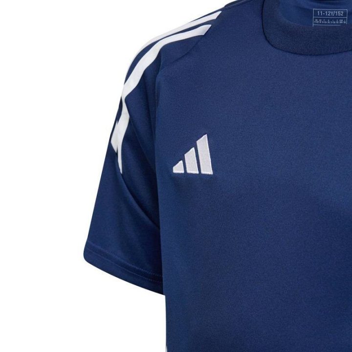 Vaikiški futbolo marškinėliai adidas Tiro 24, tamsiai mėlyni ir balti