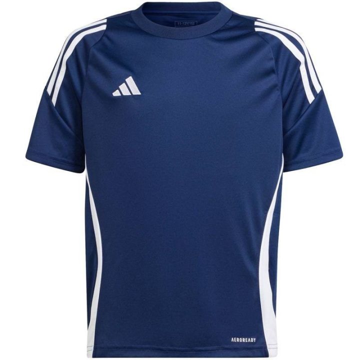 Vaikiški futbolo marškinėliai adidas Tiro 24, tamsiai mėlyni ir balti