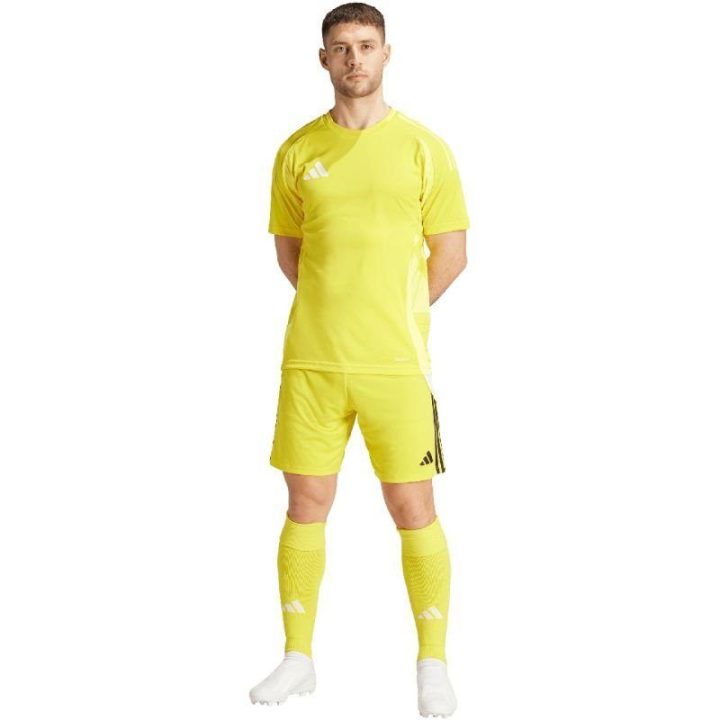 Vyriški treniruočių šortai adidas Tiro 24, geltoni ir balti