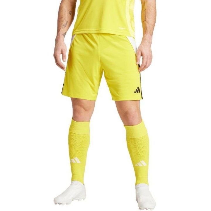Vyriški treniruočių šortai adidas Tiro 24, geltoni ir balti
