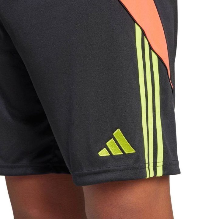 Vyriški treniruočių šortai adidas Tiro 24, juodi ir oranžiniai