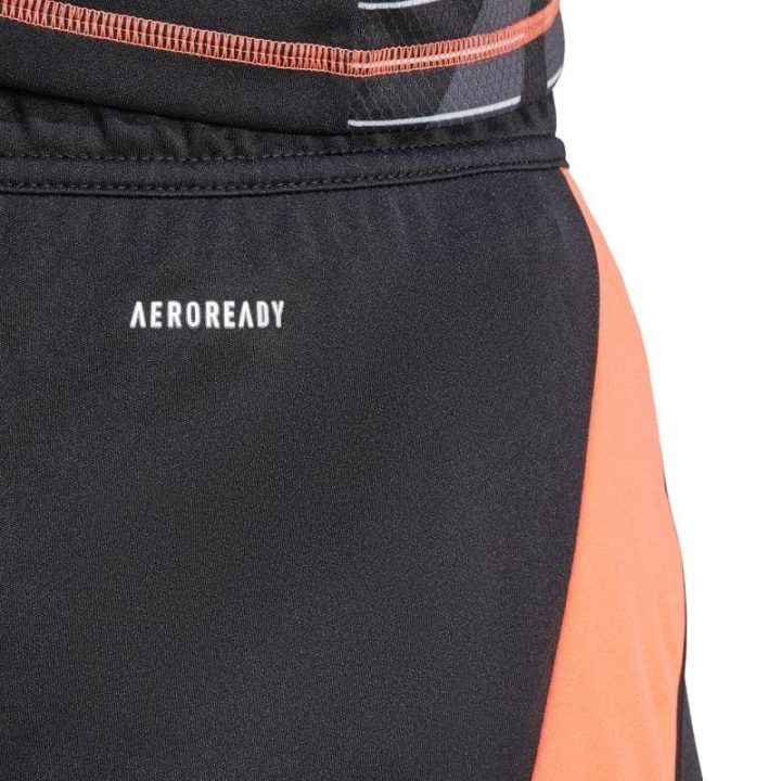 Vyriški treniruočių šortai adidas Tiro 24, juodi ir oranžiniai