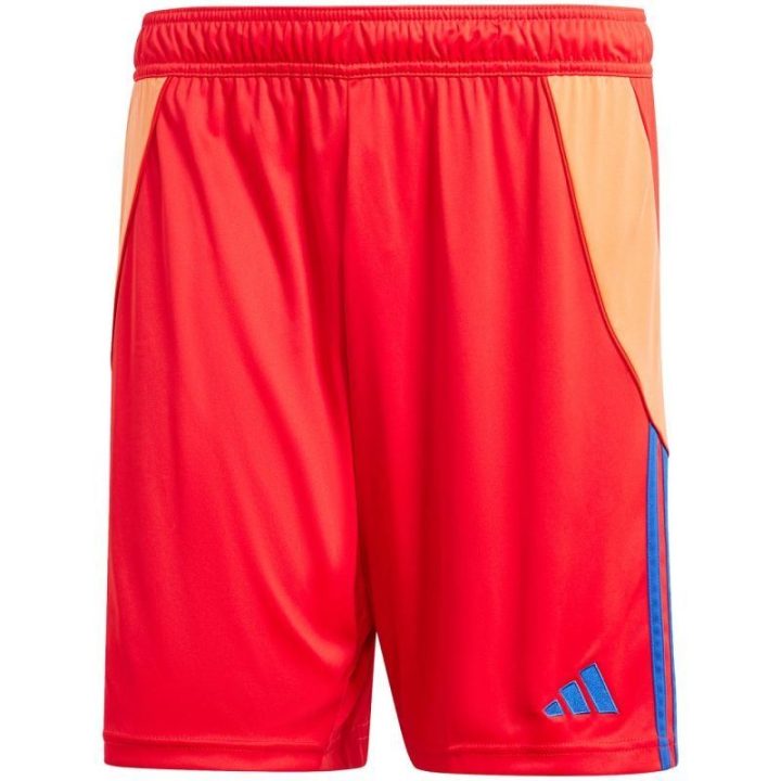 Vyriški šortai su raišteliu adidas Tiro 24, raudoni ir mėlyni