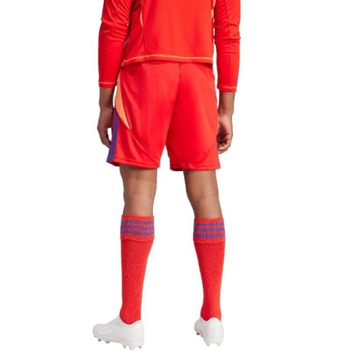 Vyriški šortai su raišteliu adidas Tiro 24, raudoni ir mėlyni