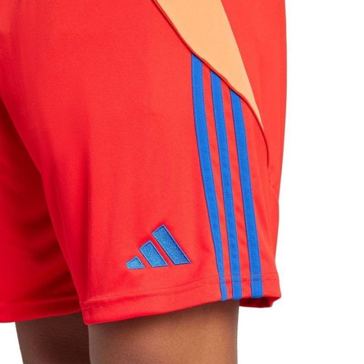Vyriški šortai su raišteliu adidas Tiro 24, raudoni ir mėlyni