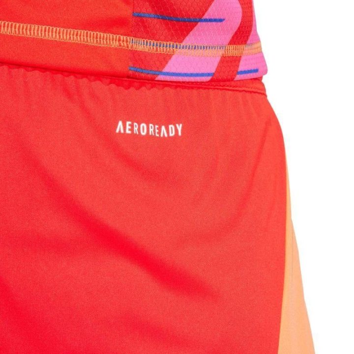 Vyriški šortai su raišteliu adidas Tiro 24, raudoni ir mėlyni