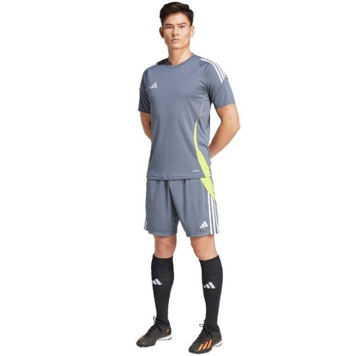 Vyriški treniruočių šortai su raišteliu adidas Tiro 24, pilki