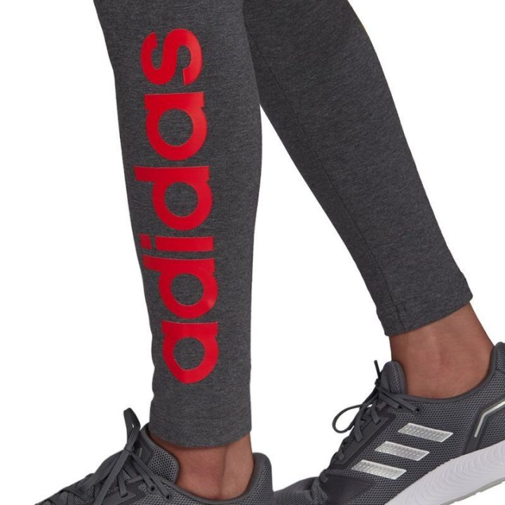 Moteriškos medvilninės tamprės adidas Loungewear Essentials, pilkos