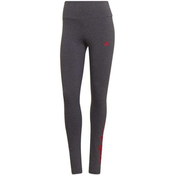 Moteriškos medvilninės tamprės adidas Loungewear Essentials, pilkos