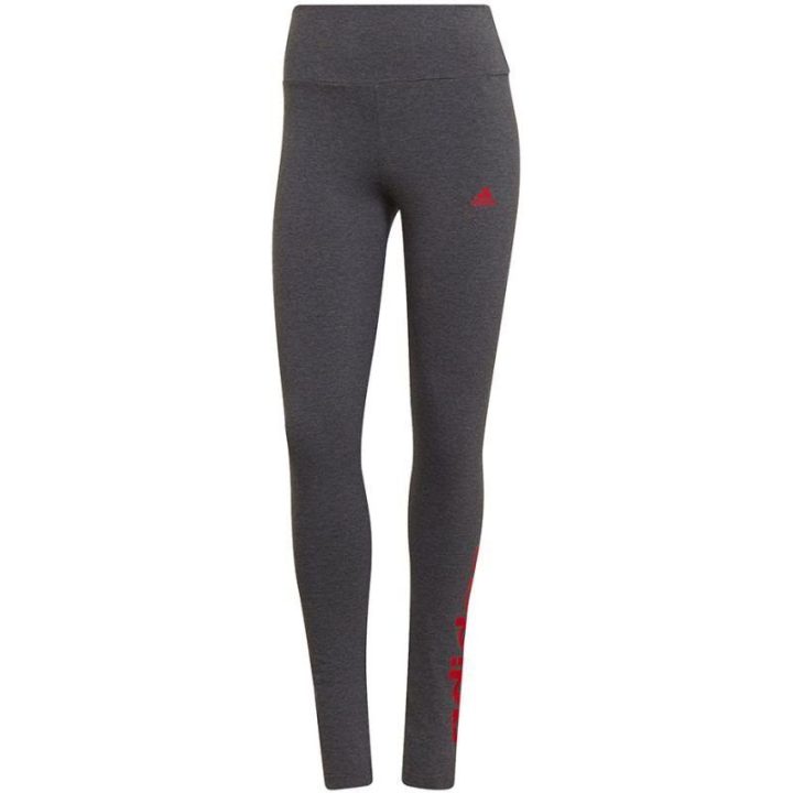 Moteriškos medvilninės tamprės adidas Loungewear Essentials, pilkos