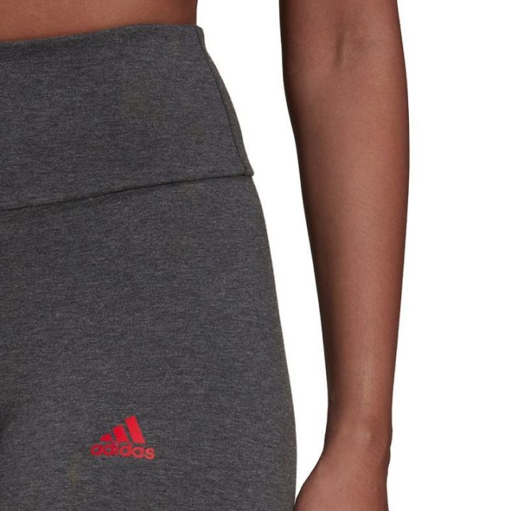 Moteriškos medvilninės tamprės adidas Loungewear Essentials, pilkos