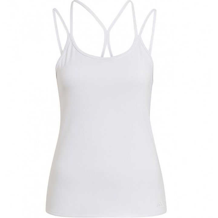 Moteriška palaidinė su petnešėlėmis adidas Studio Slim, balta